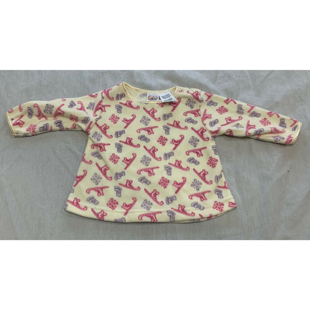 GIRLS FLEECE SWEATSHIRT SIZE 3-6 MONTHS
